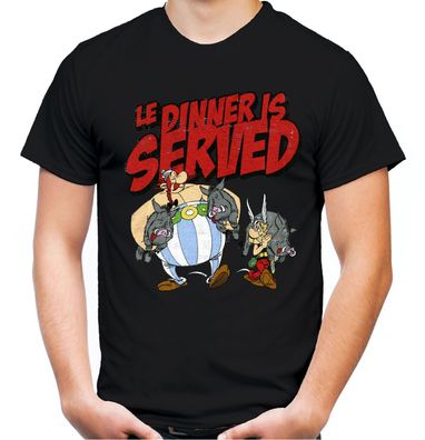 Dinner for two Männer T-Shirt | Asterix Obelix Idefix Comic Kult Fun