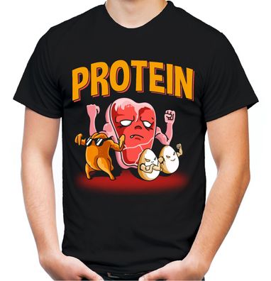 Protein T-Shirt | Gym Kraftsport Muskeln Eiweiß Fitness Pumping Bodybuilding
