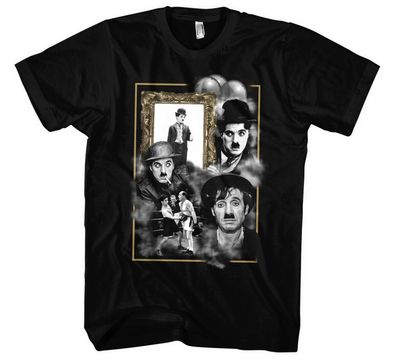 Charlie Chaplin Männer Herren T-Shirt | Komiker Tramp Fun Legende Kult
