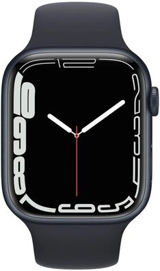 Apple Watch Series 7 GPS + LTE 45mm Aluminium Sportband Midnight Neuware DE Händler