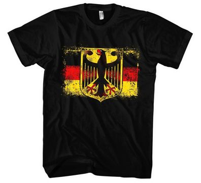 Old School Flag Deutschland Männer Herren T-Shirt | Flagge Kult Deutschland Ossi