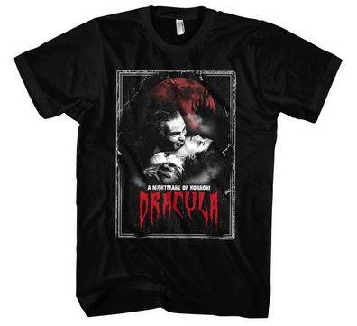 Dracula Männer Herren T-Shirt | Vampir Blut Halloween Horror Blood Biss | M1