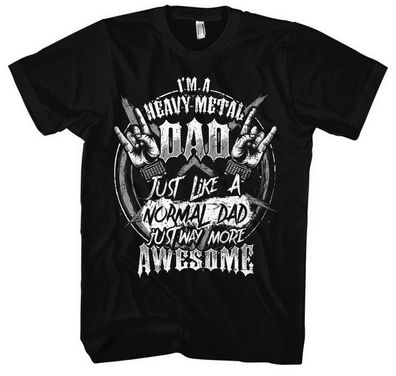 Heavy Metal Dad Männer Herren T-Shirt | Männertag Vatertag Papa Familie Eltern