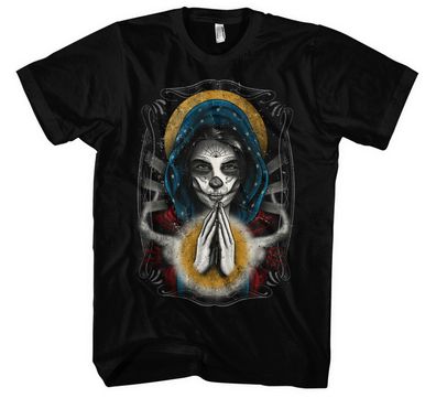 La Catrina Santa Muerte Männer Herren T-Shirt | Mexiko Skull Rock Totenkopf | M3