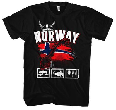 Norwegen Fishing Tour Männer Herren T-Shirt | Angler Angeln Carp Hunter | M2