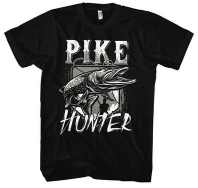 Pike Hunter Männer Herren T-Shirt | Angler Hecht Angeln Fishing Fischen Fun | M2