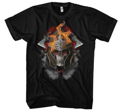 Barbarian Skull Herren T-Shirt | Odin Ragnar Vikings Germanen Wikinger | M3