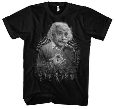 Albert Einstein Herren T-Shirt | Pysiker Mathe Lehrer Shirt E=mc² | M3