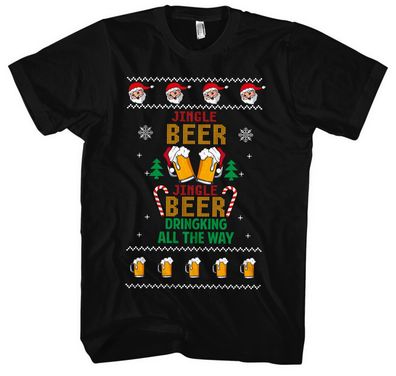 Jingle Beer T-Shirt | Weihnachten Weihnachtsmann Lustiges Bier T-Shirt Christmas