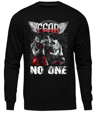Fear No One Männer Pullover | MMA Fight Gym Boxen Kampf Fighter