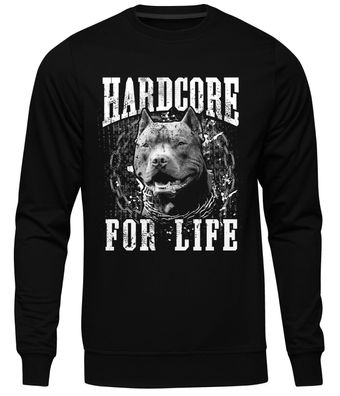 Hardcore for Life Herren Pullover | Hardstyle Gabber RTC Musik Techno | M1