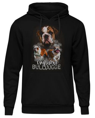 Englische Bulldogge Männer Kapuzenpullover | Hund Haustier Geschenk | M5