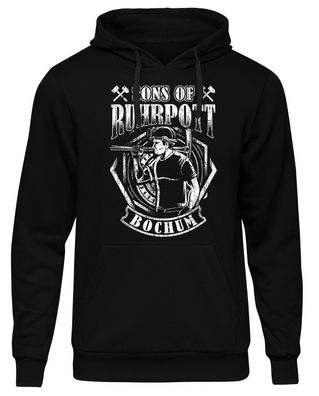 Sons of Ruhrpott Bochum Herren Kapuzenpullover | Fussball Ultras Anarchy | M10