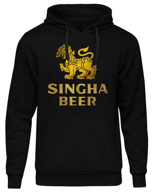 Singha Beer Herren Kapuzenpullover | Hangover Thailand Bier Party Saufen Fun