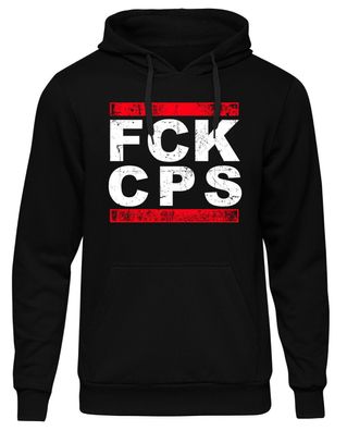 FCK CPS Herren Kapuzenpullover | Fussball Ultras Fan Hardcore Anti Cops