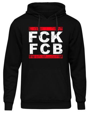 FCK FCB Herren Kapuzenpullover | Fussball Ultras Fan Hardcore Anti Bayern
