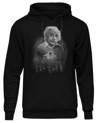 Albert Einstein Herren Kapuzenpullover | Pysiker Mathe Lehrer Hoodie | M3