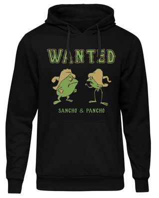 Sancho und Pancho Kapuzenpullover | Frog Frösche Pullover Oldschool Kult Cartoon