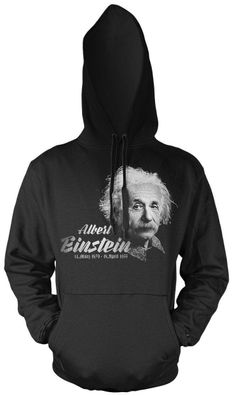 Albert Einstein Kapuzenpullover | Nerd Genie Retro Physik Rock Rockabilly Uni