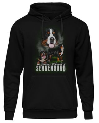Grosser Schweizer Sennenhund Männer Kapuzenpullover | Hund Haustier | M5