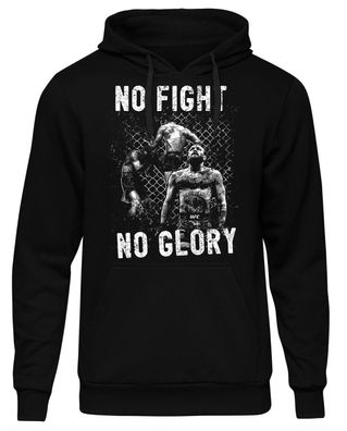 No Fight No Glory Herren Kapuzenpullover | Fight Club MMA Boxing Gym Boxen