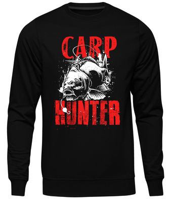 Carp Hunter Herren Pullover | Angeln Fishing Angler Karpfen Fischen | M5