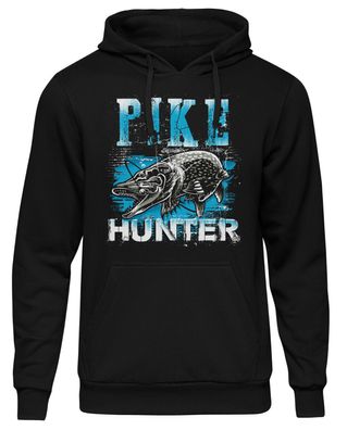 Pike Hunter Herren Kapuzenpullover | Angler Hecht Angeln Fishing Fischen | M3