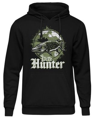 Pike Hunter Herren Kapuzenpullover | Angler Hecht Angeln Fishing Fischen | M4