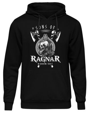 Sons of Ragnar In Odin we trust Kapuzenpullover | Wikinger Thor Walhalla Hoodie