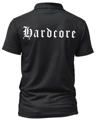 Hardcore Herren Polo-Shirt | Hardstyle Gabber RTC Musik Techno | M4