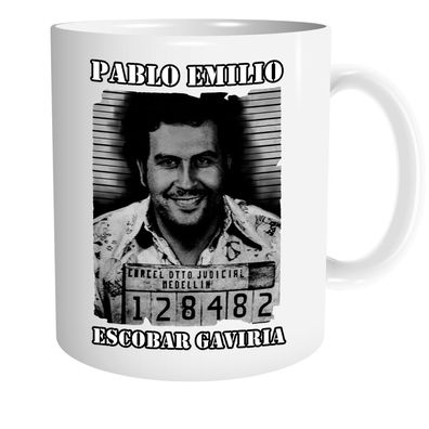 Pablo Escobar Tasse | Kaffeetasse Teetasse Geschenk Money Kokain Mugshot Drug
