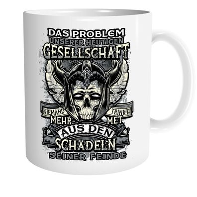 Schädel seiner Feinde Tasse | Kaffeetasse Teetasse Geschenk Odin Wikinger Thor