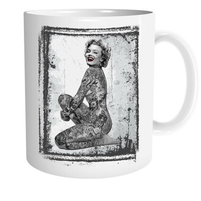 Tattoo Marilyn Tasse | Kaffeetasse Teetasse Geschenk Rockabilly Monroe Hollywood
