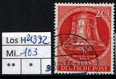 Los H21392: Berlin Mi. 103, gest.