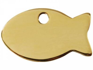 Red Dingo Katzenmarke Fisch gold mit Gravur