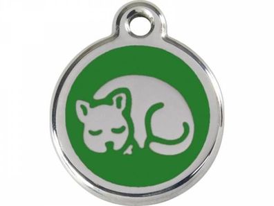 Red Dingo Katzenmarke Kätzchen grün mit Gravur