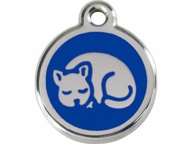 Red Dingo Katzenmarke Kätzchen dunkelblau mit Gravur