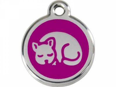Red Dingo Katzenmarke Kätzchen violett mit Gravur
