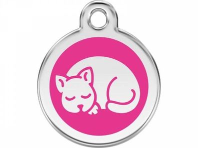 Red Dingo Katzenmarke Kätzchen hot pink mit Gravur