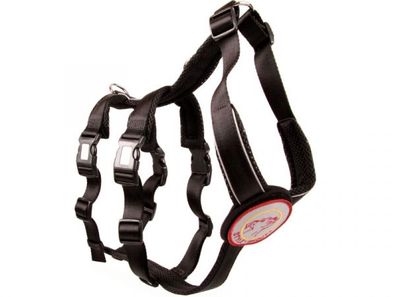 StyleSnout Patch & Safe Sicherheitsgeschirr Hundegeschirr schwarz (Größe: L)