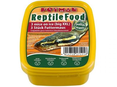 Petman Mice on Ice Futtermaus Big XXL Reptilienfutter 5 x 3 Stück