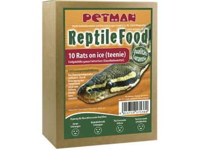 Petman Rats on Ice Ratte Teenie Reptilienfutter 10 Stück