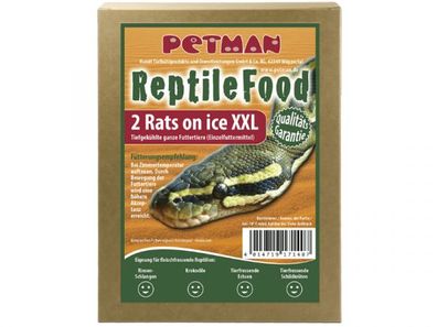 Petman Rats on Ice Ratte Big XXL Reptilienfutter 2 x 2 Stück