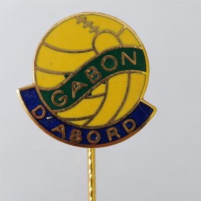 Fussball Anstecknadel Fussballverband Gabun F.A. Verband Afrika Africa Gabon