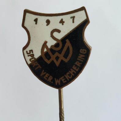Fussball Anstecknadel SV Weichering 1947 FV Bayern Schwaben Kreis Augsburg