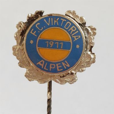 Fussball Anstecknadel FC Viktoria Alpen 1911 FV Niederrhein Kreis Moers