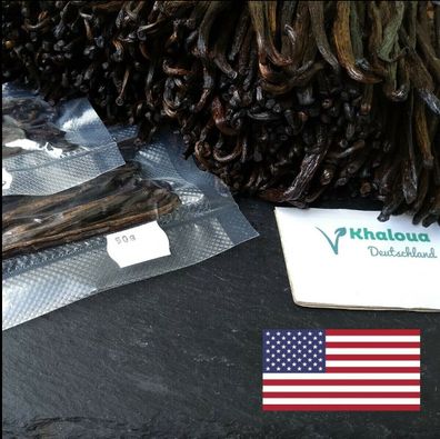 50g Vanille aus Madagaskar für US Markt getrocknet