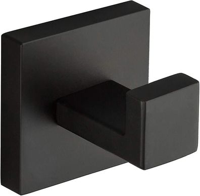 Handtuchhaken schwarz Handtuchhalter aus Edelstahl 304, rostfreier Wandhaken