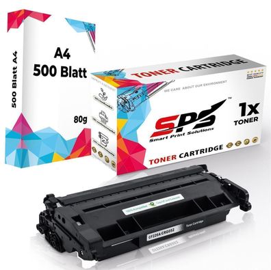 Druckerpapier A4 + 1x Kompatibel für HP Laserjet Pro M402 Toner 26A CF226A Schwarz