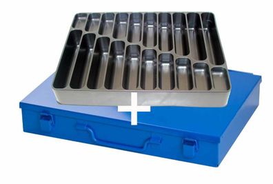 Sortimentskoffer Sortimentskasten Kleinteilemagazin Kleinteilebox Metall Koffer